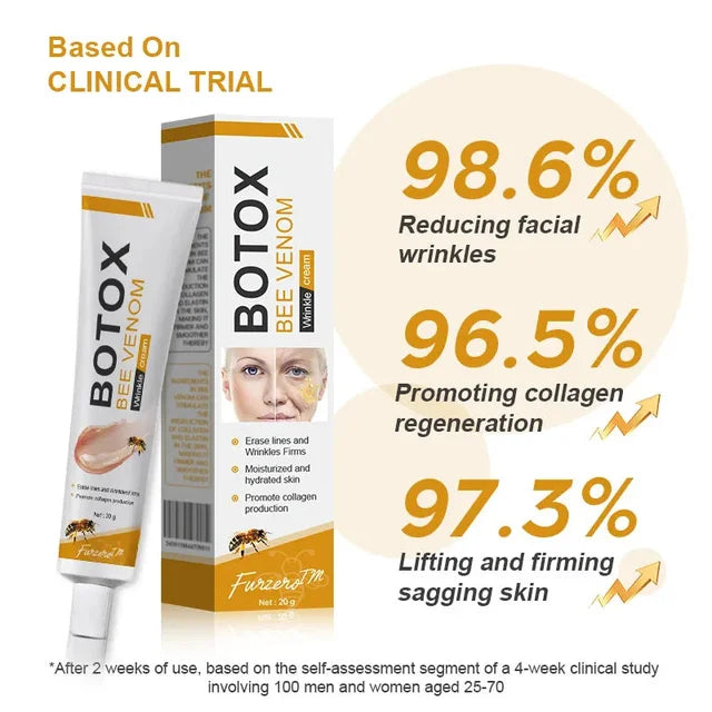 ✨Bee venom facial care ✨Smooth the Look of Wrinkles in 2 minutes — Fast, effective anti-ageing serum — save time and money