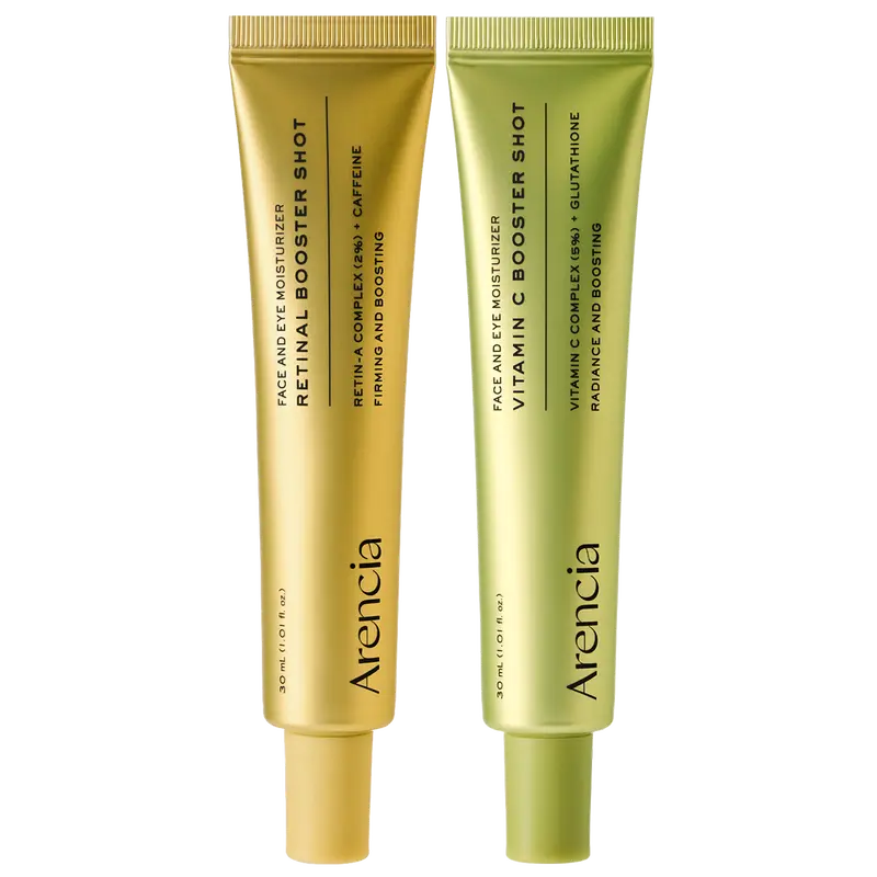 "Skin-Renewing" Dual-Action Duo — A pairing of Vitamin C and retinal that works synergistically day and night to brighten the complexion, refine pores, deeply hydrate, and fade dark spots.